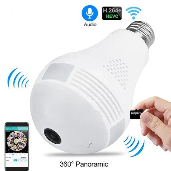 Camara Bombillo Fijo V380 Espia