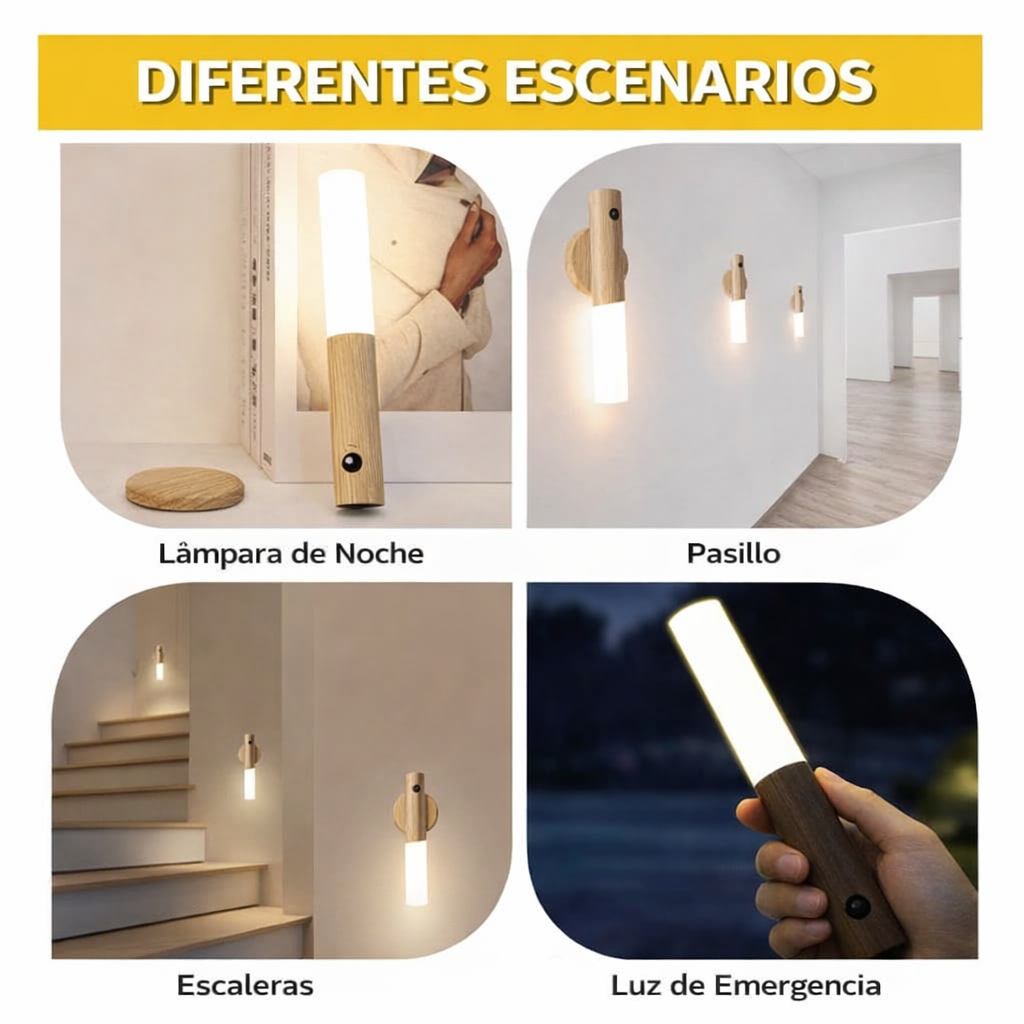 Lampara Sensor De Movimiento Magnetica