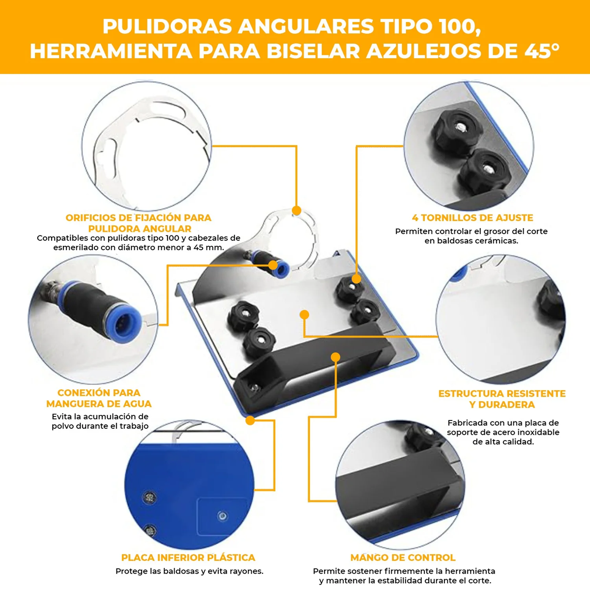 Amoladora 45 Grados Azul